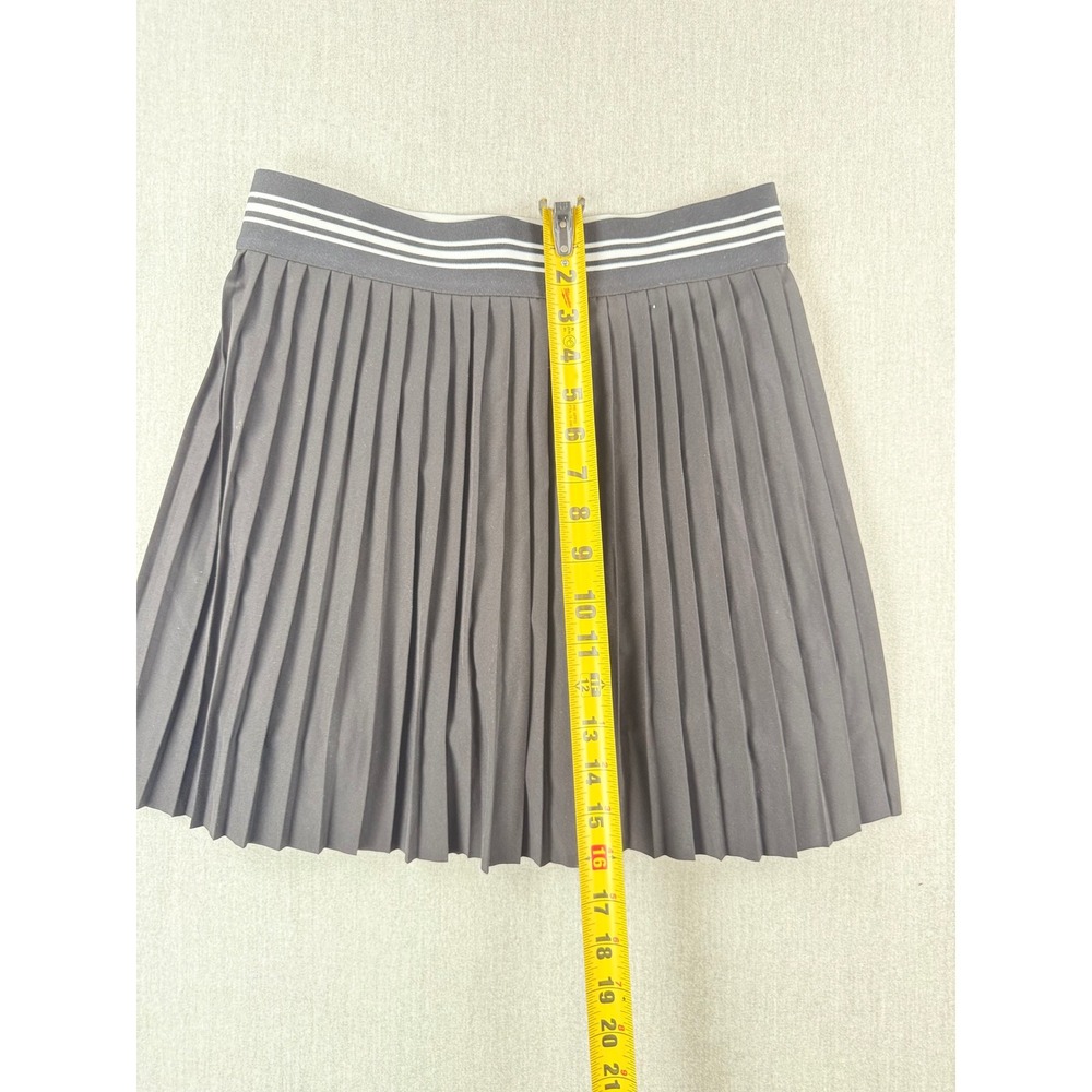 Lou & Grey Women Small Black Pleated Mini Skirt Elastic Waist Tennis Golf - Picture 4 of 6